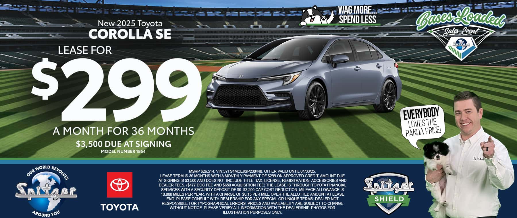 04.2025_Carrera_Lease a New 2025 Toyota Corolla SE for $299/mo for 36 Months!