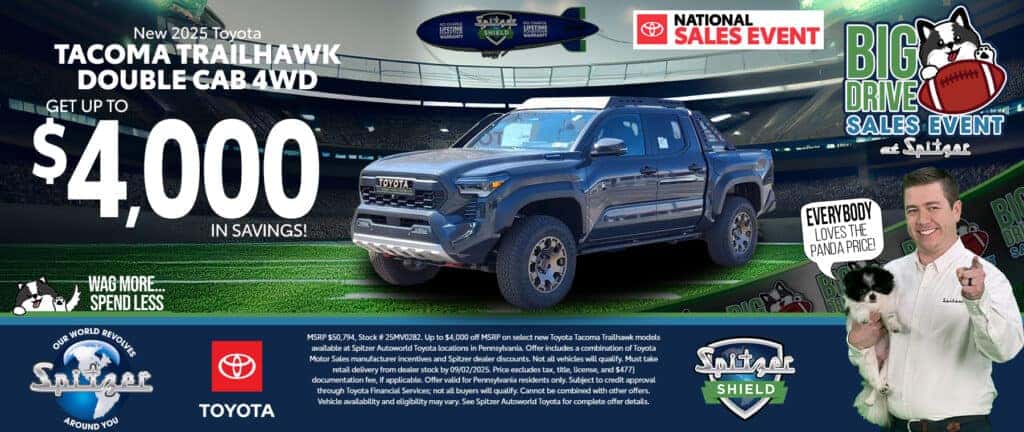 2025 Toyota Tacoma Trailhawk Double Cab 4WD - Get up to $4,000 in Savings!