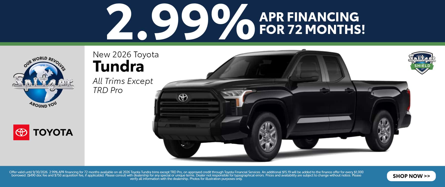 09.2026_Toyota Tundra_2.99% for 72 mo