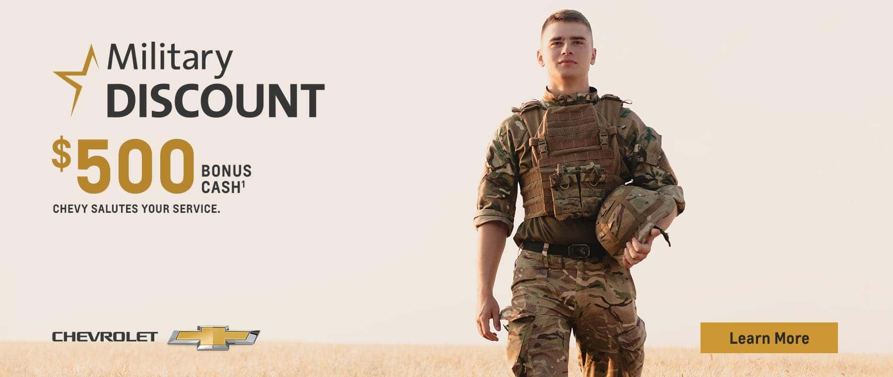 $500 cash bonus for military members