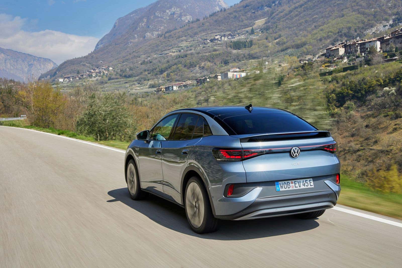 Gray Volkswagen ID.4 SUV Green Mountains