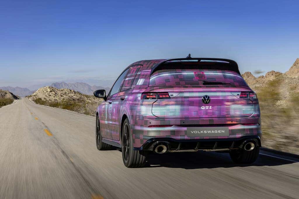 Multi Color Volkswagen Golf GTI Hatchback Road Sand
