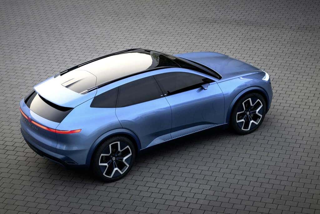 Blue Volkswagen ID.Code Concept SUV EV