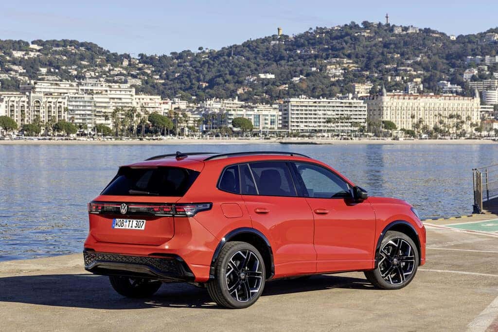 Red Volkswagen Tiguan SUV
