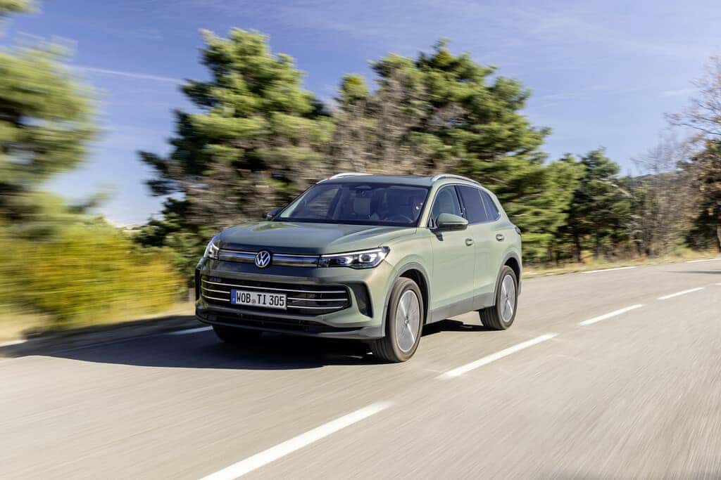 Green Volkswagen Tiguan SUV