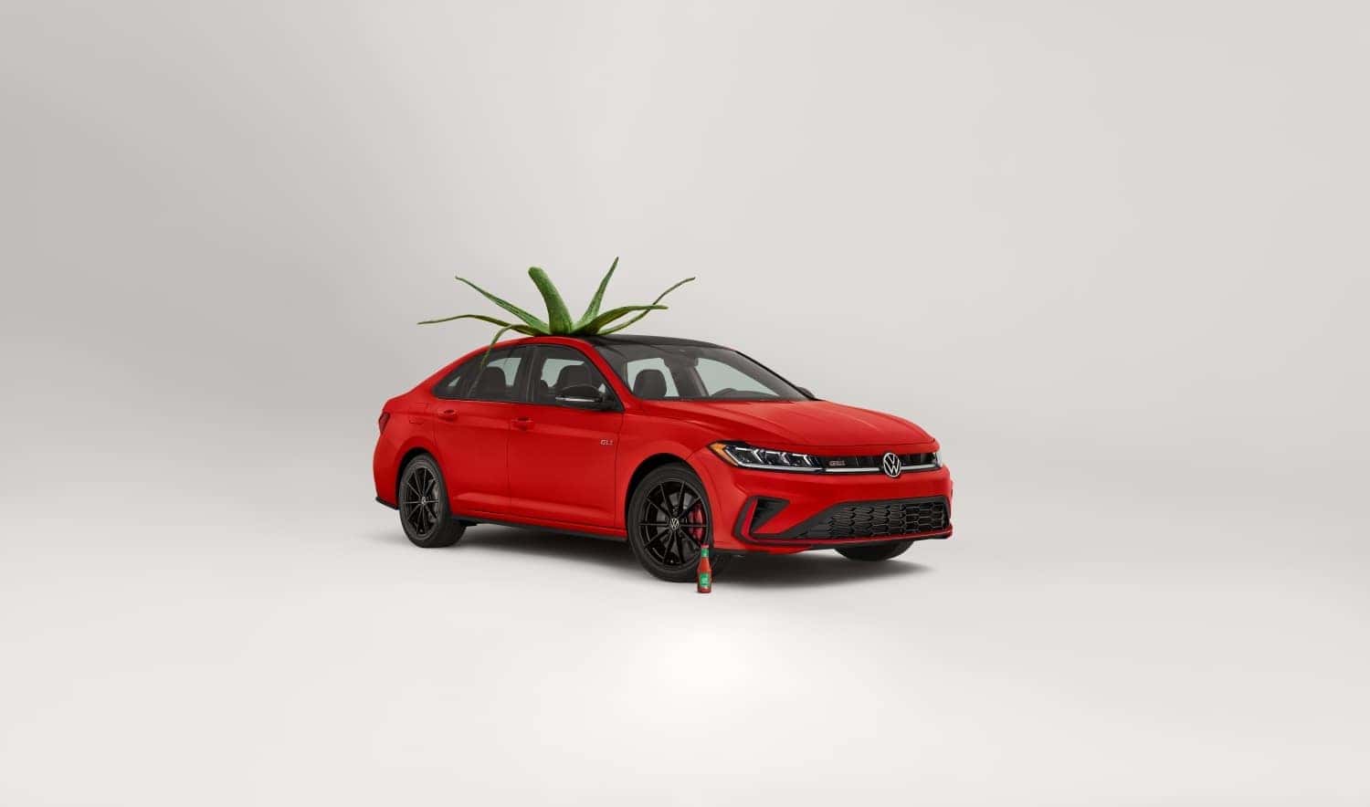 Red Volkswagen Jetta GLI Sedan Ketchup