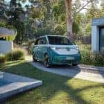 Mahi Green Metallic and Candy White Volkswagen ID. Buzz 2025
