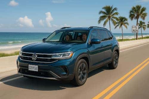 Mountain Lake Blue Metallic Volkswagen Atlas 2025