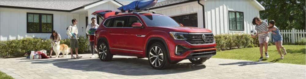 Aurora Red Metallic Volkswagen Atlas 2025