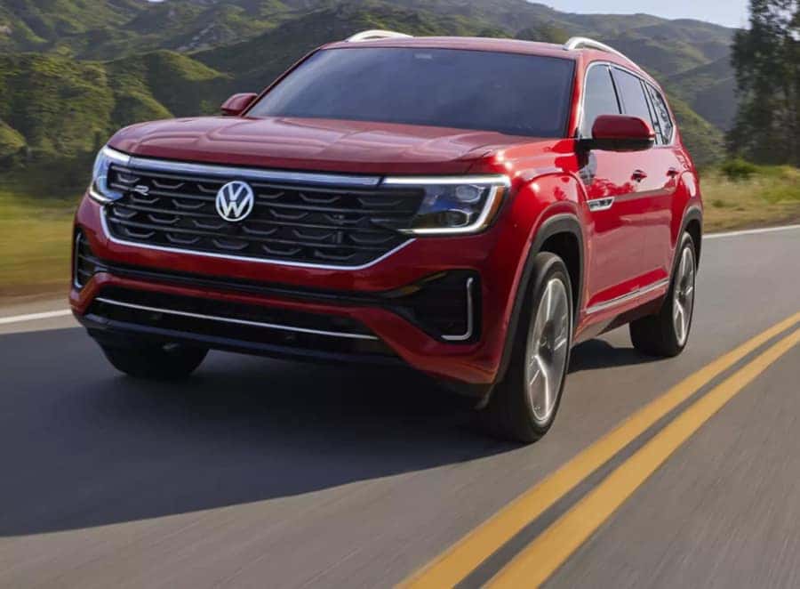 Aurora Red Metallic Volkswagen Atlas 2025