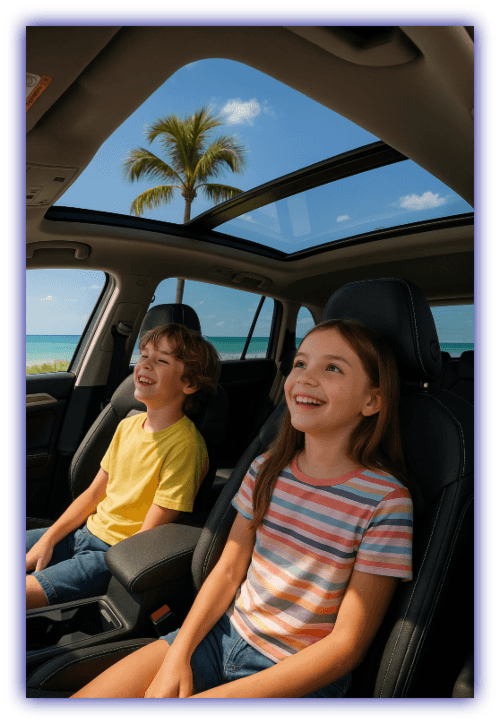 Panoramic sunroof of Volkswagen Atlas 2025