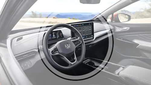 Black & Gray Leatherette Interior Volkswagen ID.4 2025