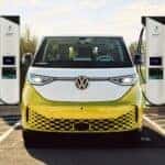 Pomelo Yellow Metallic and Candy White Volkswagen ID. Buzz 2025