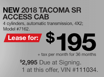 Toyota Tacoma Lease Offer