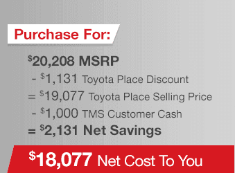 Toyota Corolla Purchase Offer