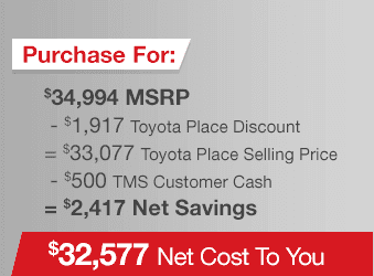 Toyota Sienna Purchase Offer