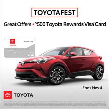 C-HR Toyota Rewards Visa Card | Toyota Place