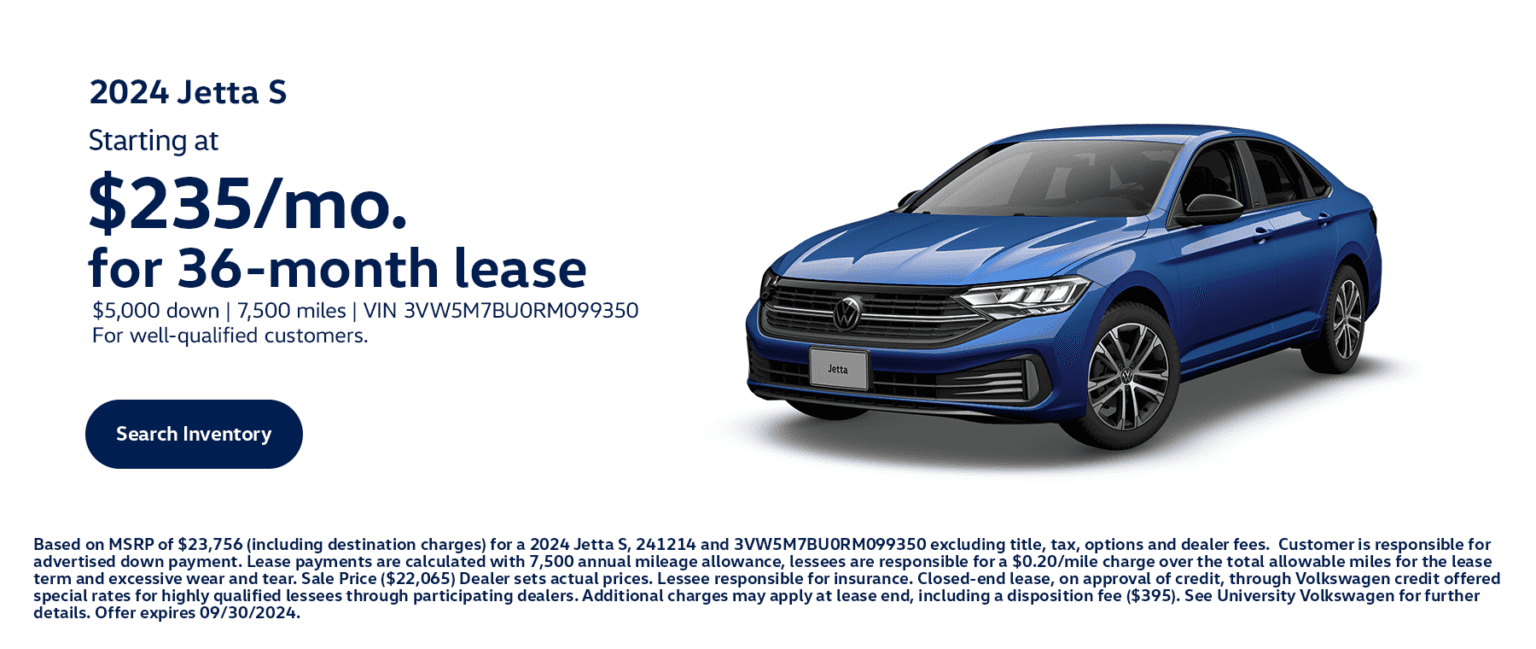 New volkswagen specials university volkswagen