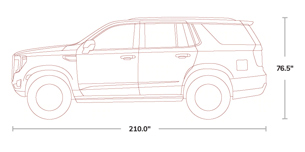 2021 GMC Yukon Exterior Dimensions Image