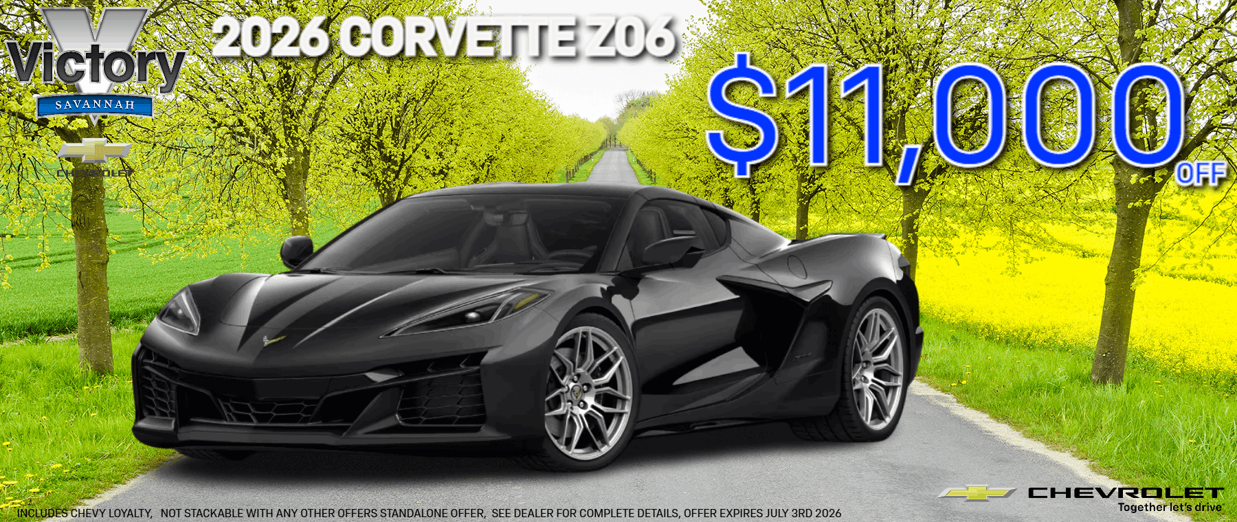 Up to 11k off Corvette