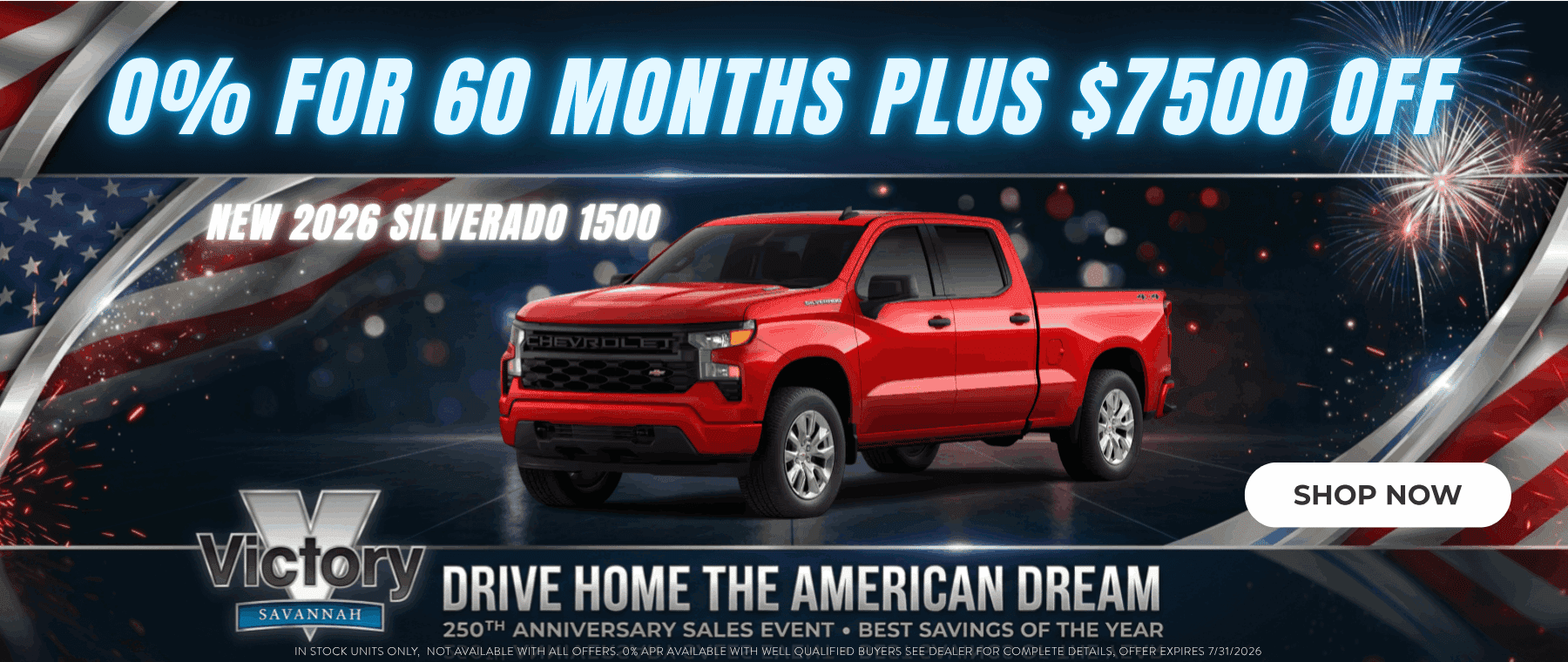 0% For 60 Months
