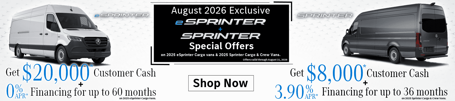 Sprinter incentives