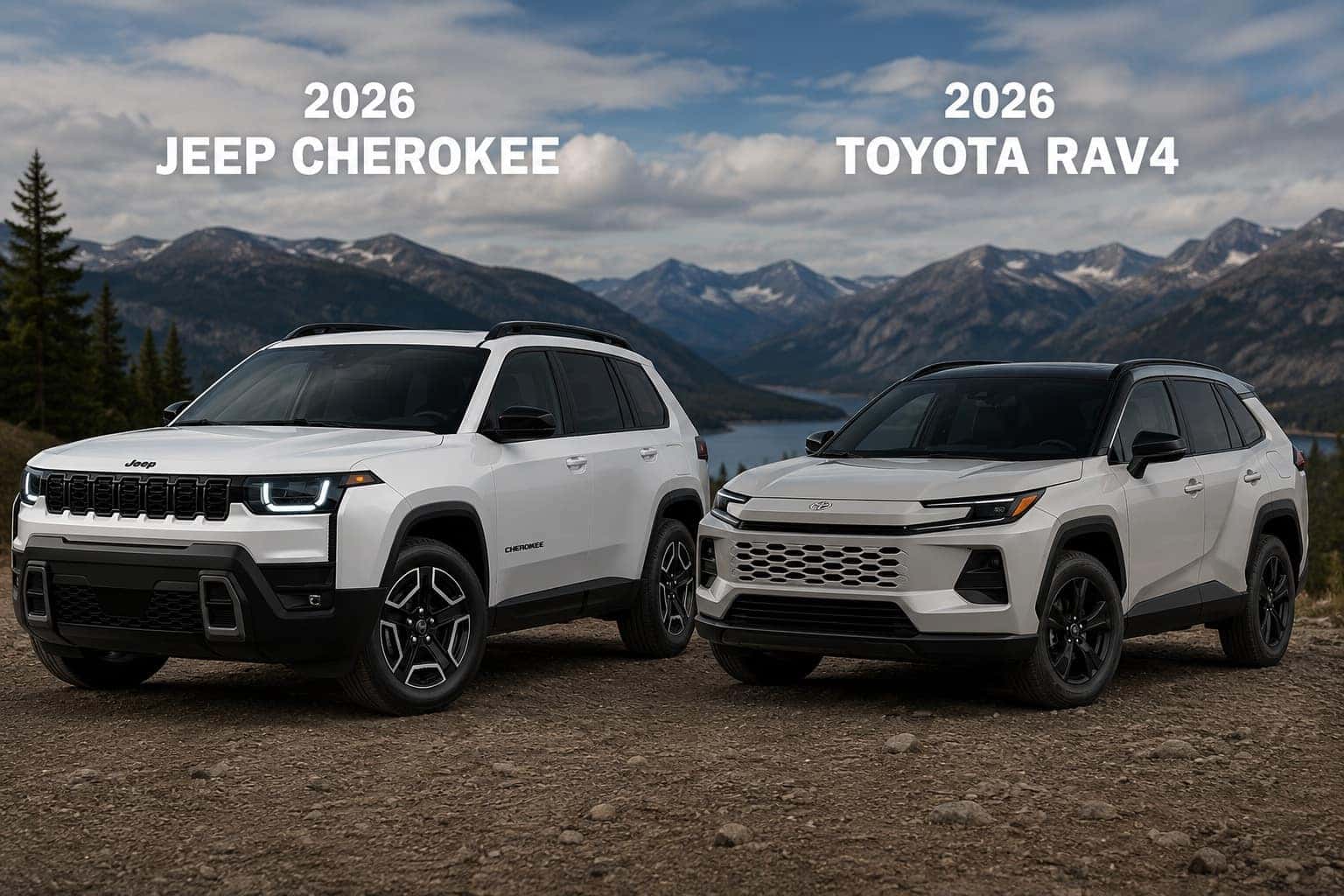 2026 Jeep Cherokee and Toyota RAV4 comparison