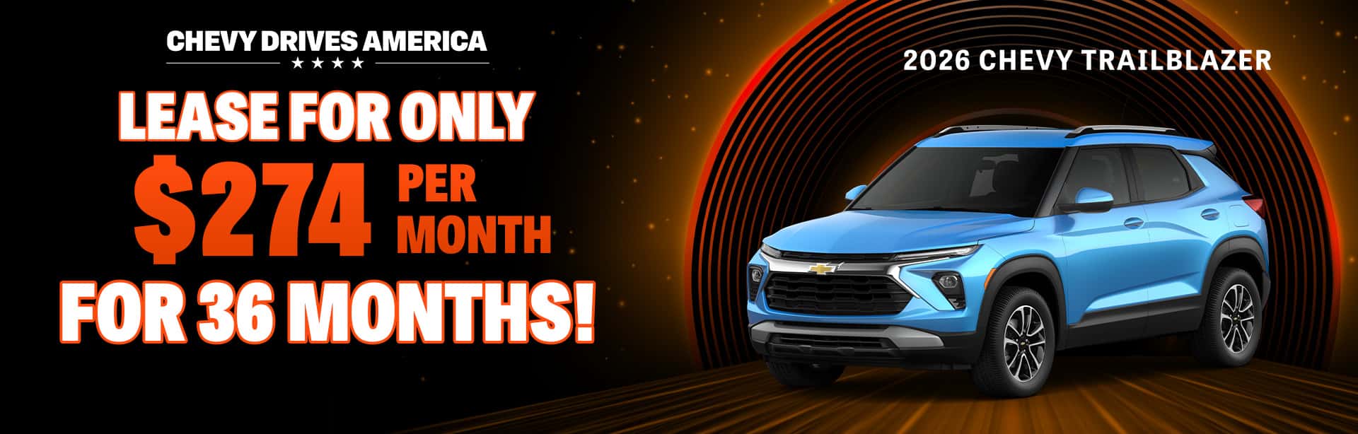 Lease Special on New Chevy Trailblazer Near Rockville, Indiana