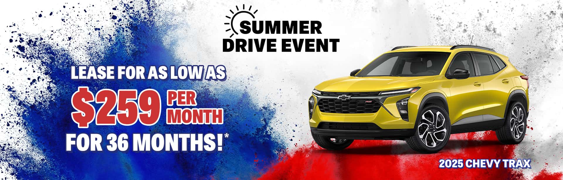 Lease offer on a new Chevrolet Trax near Crawfordsville, Indiana
