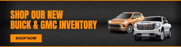 Shop our New Buick & GMC Inventory Mobile Graphic