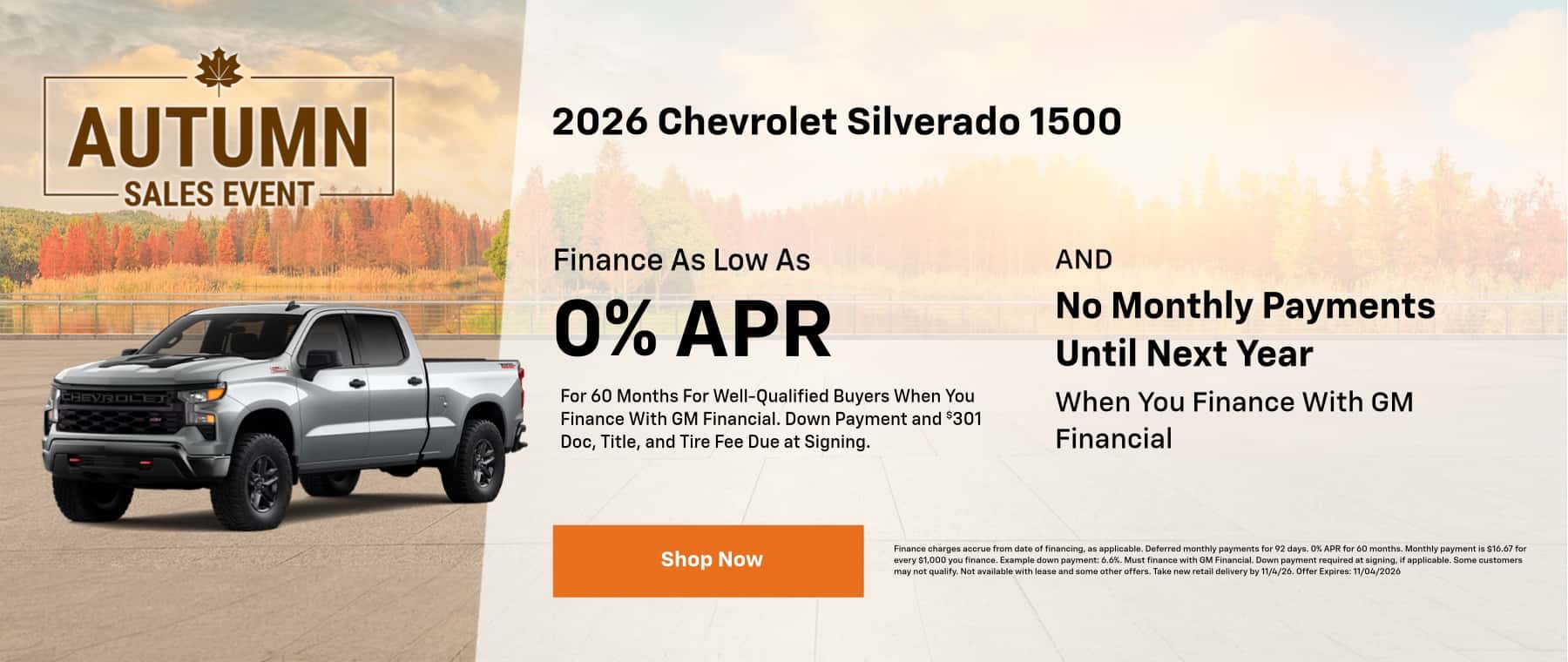 2026 Silverado 1500 Offer