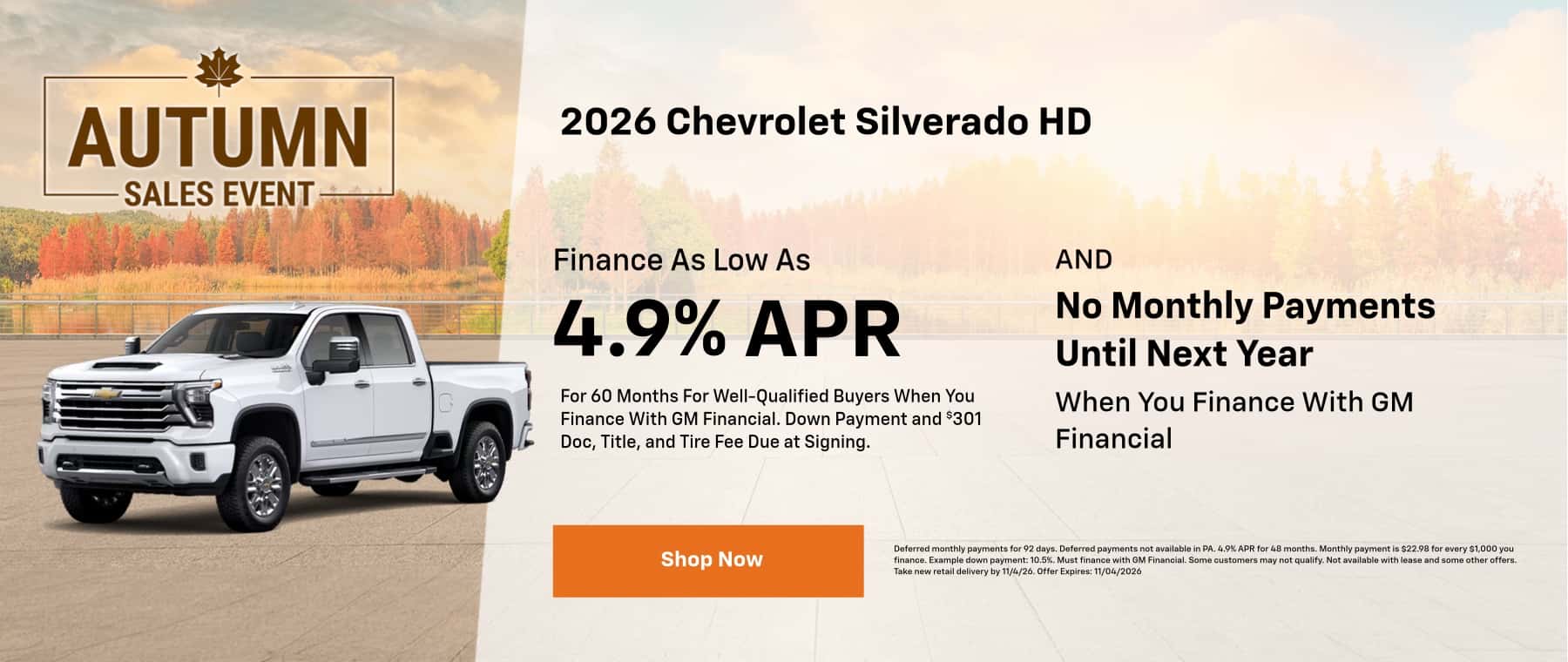 2026 Silverado HD Offer